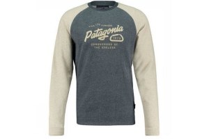 patagonia p 6 logo splitter script lw crew sweatshirt