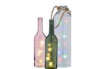 fles met led verlichting