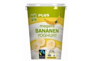 plus fairtrade banenyoghurt