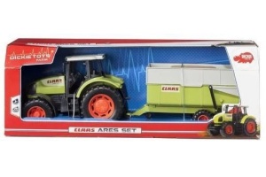 dickie toys claas tractor met aanhanger