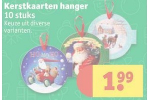 kerstkaarten hanger