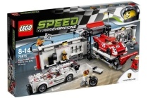 lego speed champions porsche 919 hybrid en 917k pitstraat