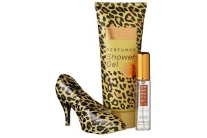 beauty heels geschenkset leopard
