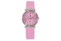 little miss fabulous horloge met roze leren band