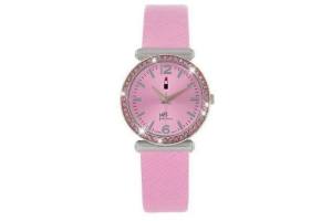 little miss fabulous horloge met roze leren band