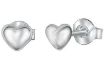 zilveren kinderoorbellen hart