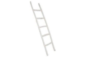 decoratieve ladder wit