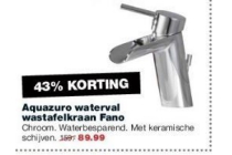 aquazuro waterval wastafelkraan fano