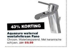 aquazuro waterval wastafelkraan fano