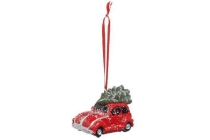 hangdecoratie auto met kerstboom