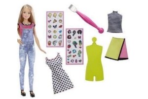 barbie met ontwerpset emoji