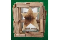 houten kandelaar