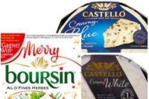 boursin kruiden en knoflook of castello blue of creamy white