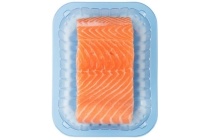 zalmfilet op huid
