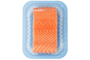 zalmfilet op huid