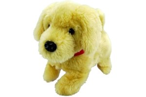 pluchen lopende hond golden retriever