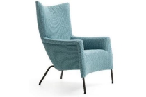 pode transit fauteuil hoog blauw