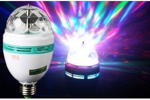 roterende multicolor disco lamp