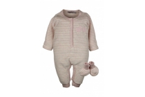 dirkje 2 delige set light pink stripe