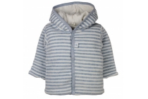 dirkje vest light blue stripe