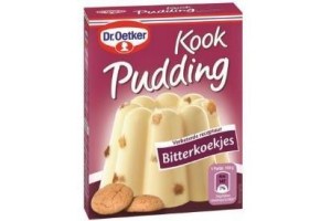 dr oetker kookpudding bitterkoekjes