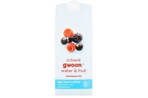 g woon water en fruit
