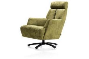 sunderland fauteuil met draaivoet rvs of zwart metaal