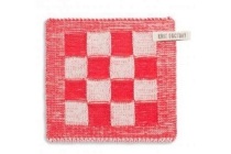 knit factory pannenlap blok ecru rood