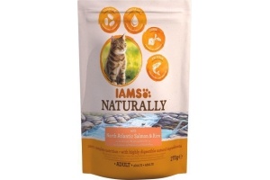 iams naturally cat adult zalm en rijst