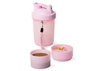 proteineshaker met opbergvakken 500 ml