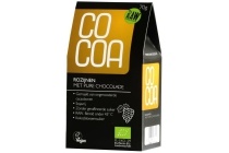 cocoa rozijnen met pure chocolade