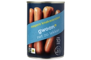 g woon knakworst mager