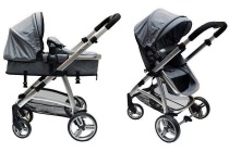 babycare kombiwagen titan grey melange