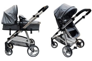 babycare kombiwagen titan grey melange