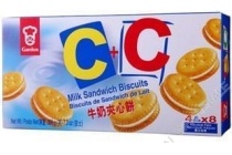 garden c c sandwich biscuits milk