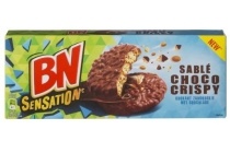 bn sensation krokant zandkoekje met chocolade