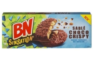bn sensation krokant zandkoekje met chocolade