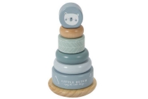 little dutch houten tuimelring piramide blauw