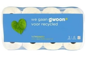 g woon toiletpapier recycled 3 laags