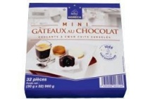 horeca select chocoladecakejes met chocoladehart