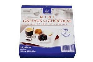 horeca select chocoladecakejes met chocoladehart