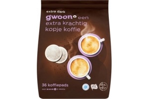 g woon koffiepads extra dark