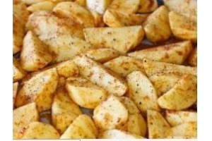 aardappelwedges in kruidenolie