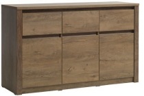 dressoir vedde 3 deuren 3 lades wild eik