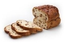 rozijnenbrood gesneden