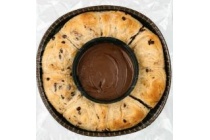 ah kransbrood met chocoladedip