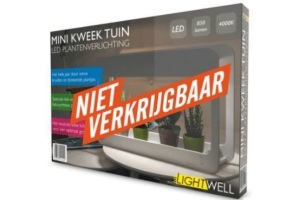 mini kweektuin met led plantenverlichting