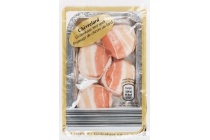 geitenkaas met spek