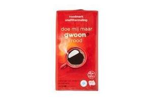 g woon snelfilterkoffie rood