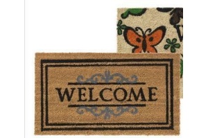 deurmat welcome of vlinder